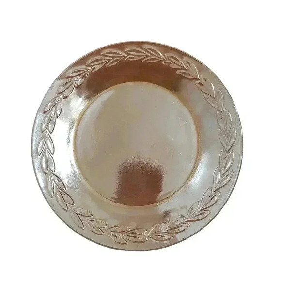 Fire King Peach Luster Laurel Leaf place setting - Picture 3 of 8